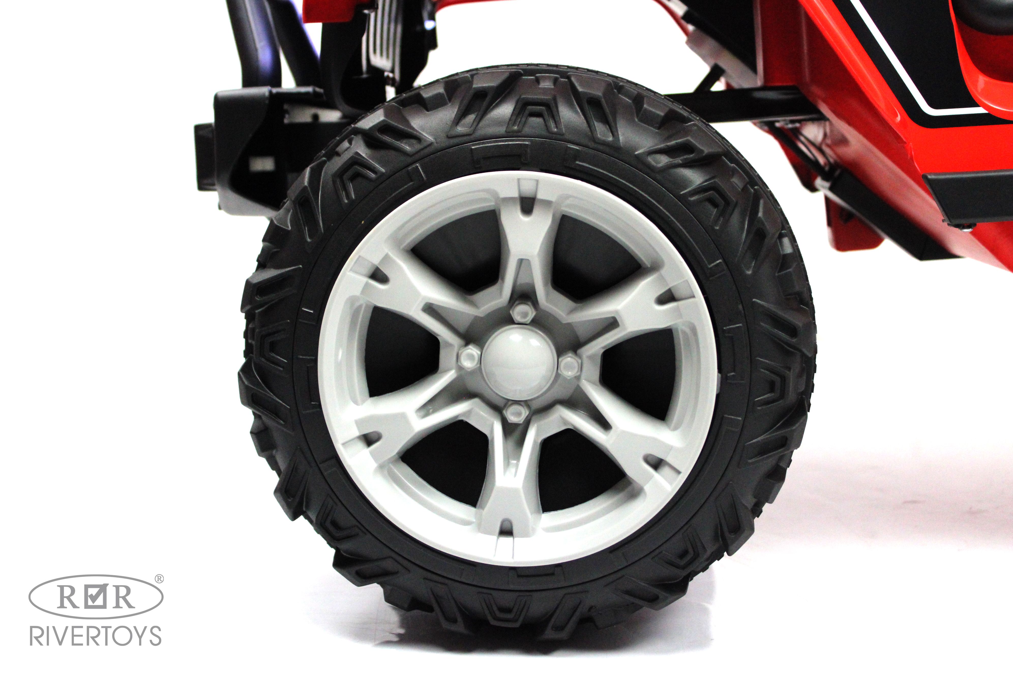 Электромобиль RIVERTOYS T222TT-4WD-RED С пультом ДУ - фото 17
