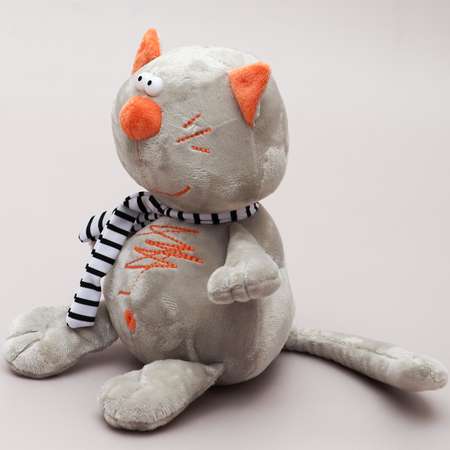 Игрушка мягкая ЭВРИКА Кот Котофей серый