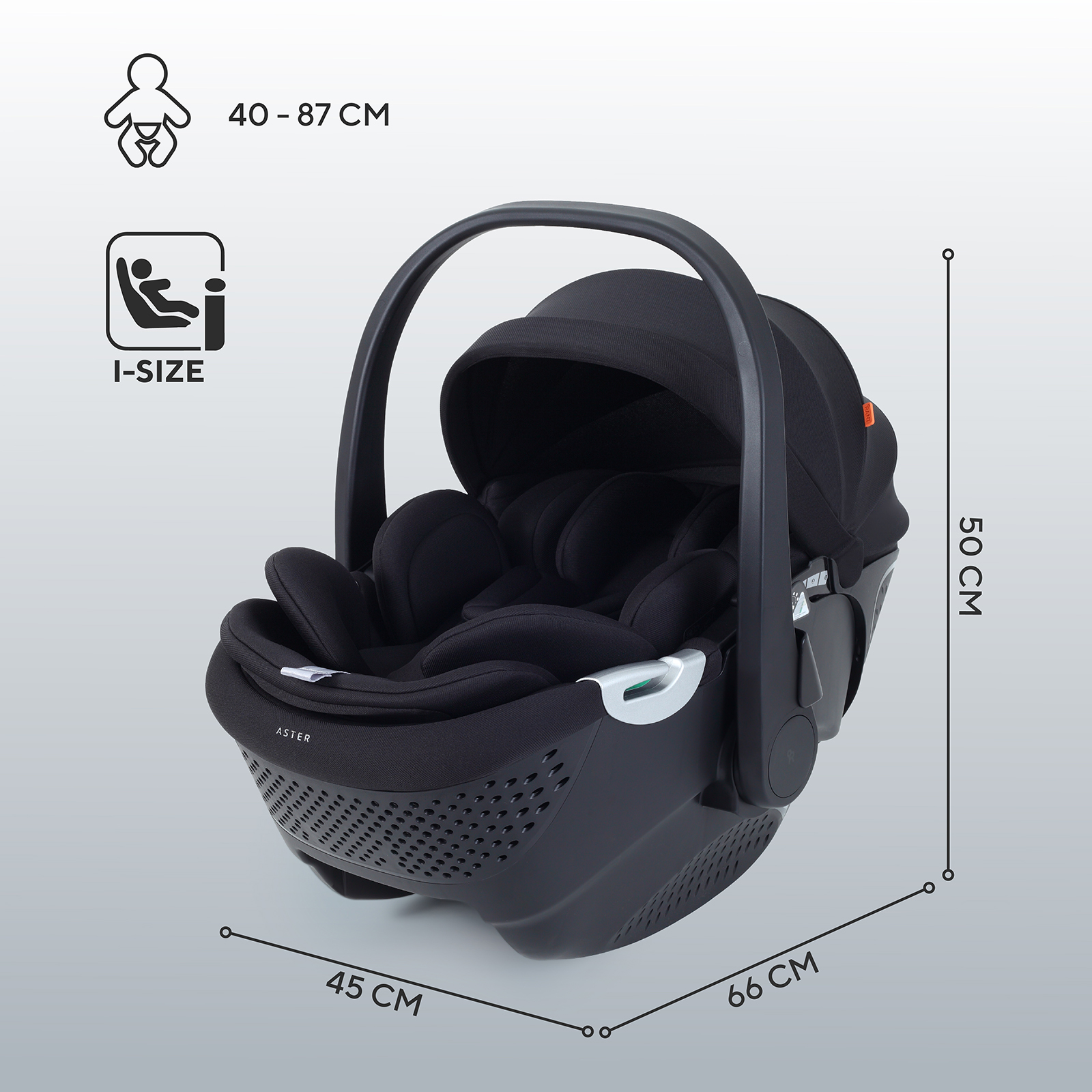 Автокресло Rant ASTER zero 0 (0 -13 кг) черный - фото 2