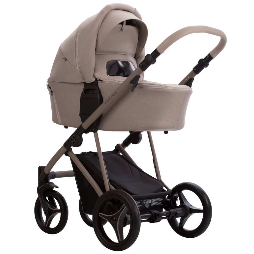 Коляска 2в1 Bebetto Pelpasso 01 Kaszmir св.бежевый бежевый - фото 1