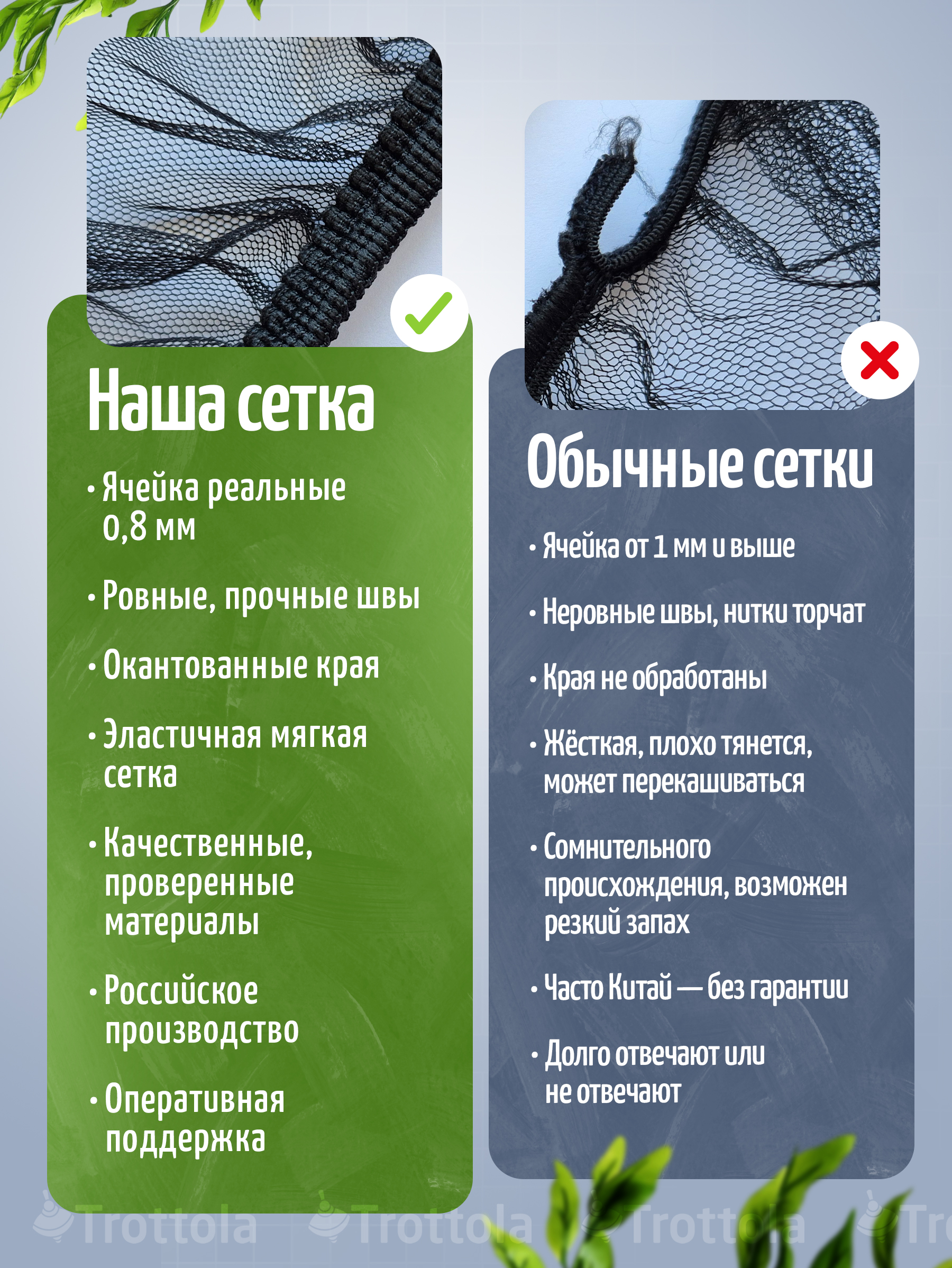 Сетка от насекомых Trottola черный Т040/черная - фото 6