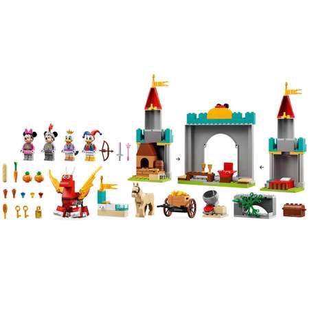 Конструктор LEGO Mickey and Friends Микки защитники замка блочный