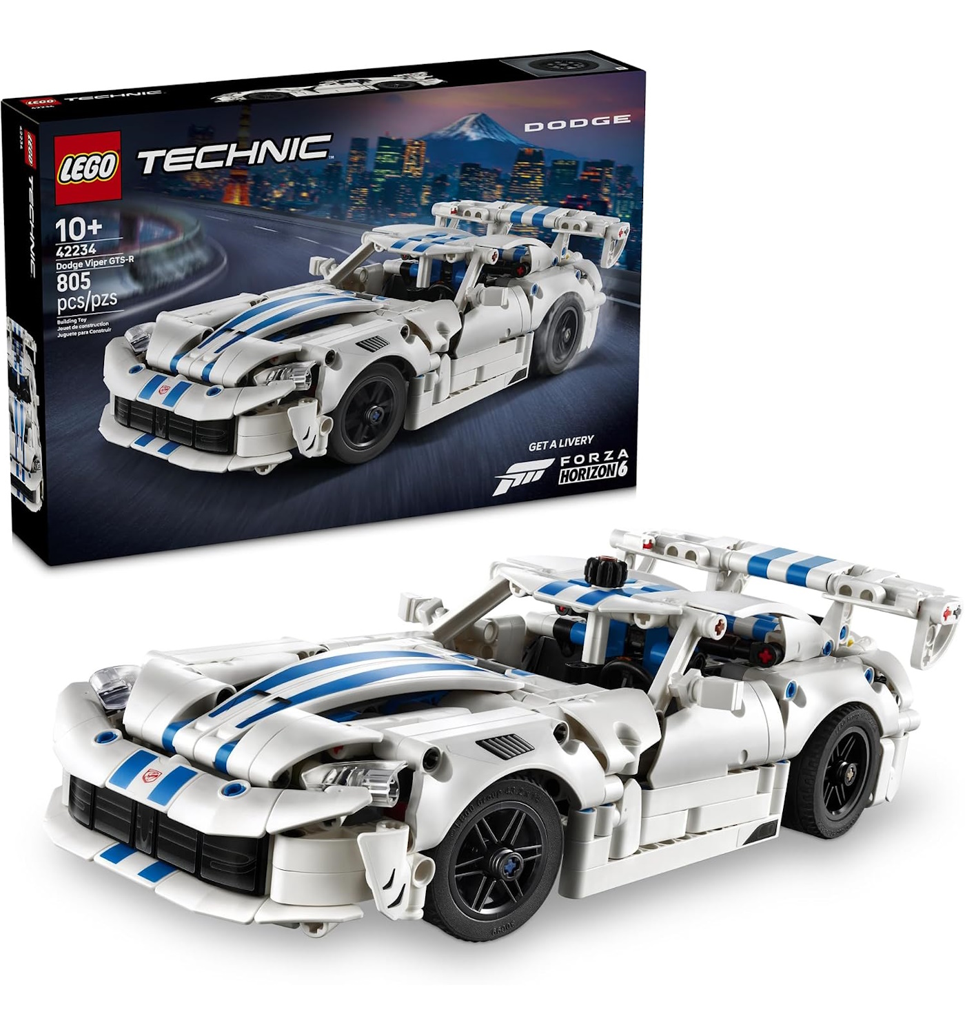 Конструктор LEGO Technic Dodge Viper GTS-R 805 дет. - фото 1
