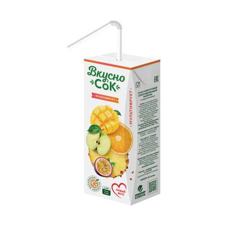 Напиток Вкусно Сок cокосодержащий Мультифруктовый 0.2л