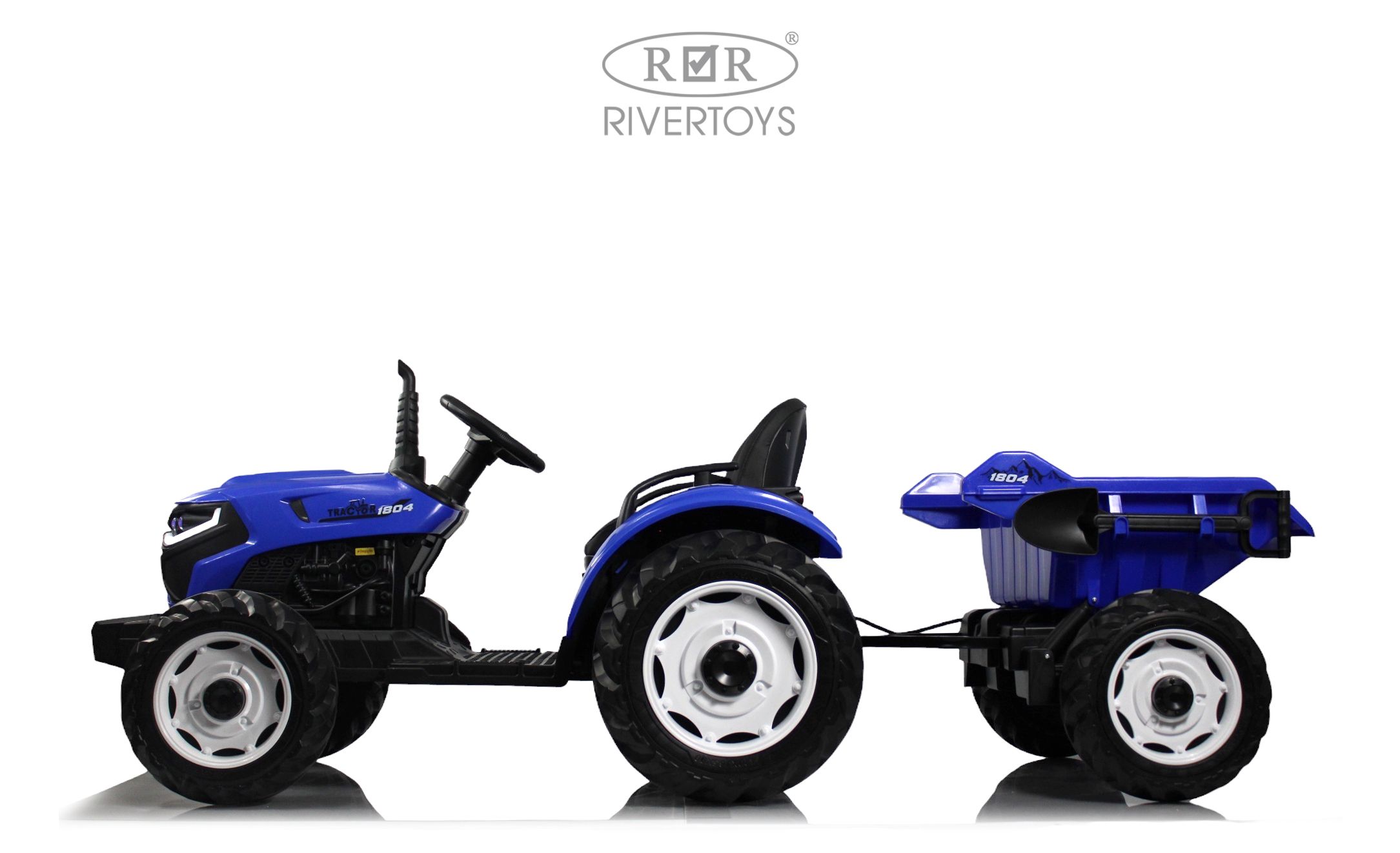 Электромобиль RIVERTOYS М505БХ-BLUE С пультом ДУ - фото 3