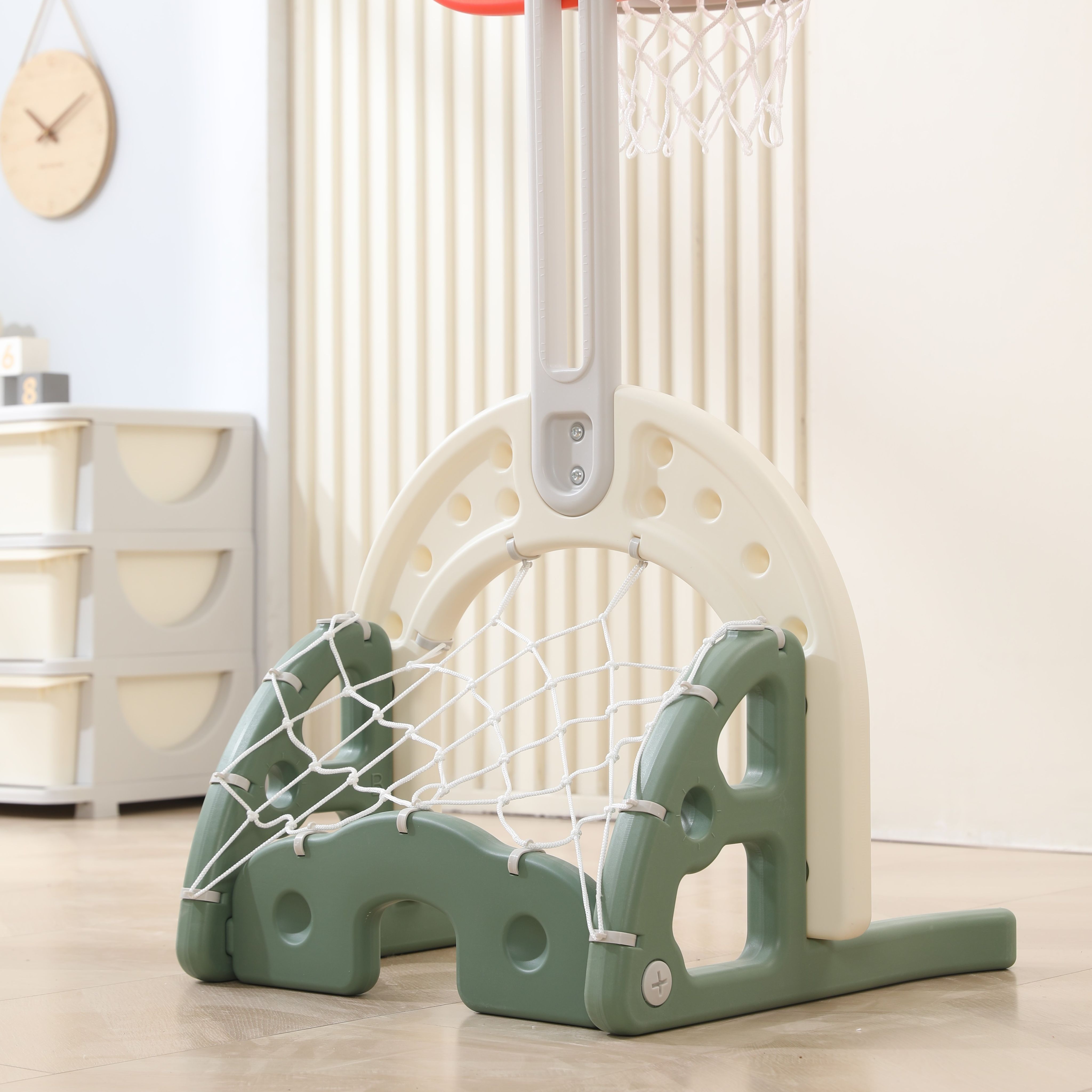 Баскетбольная стойка + ворота UNIX Kids Dino 2в1 для дома и улицы - фото 12
