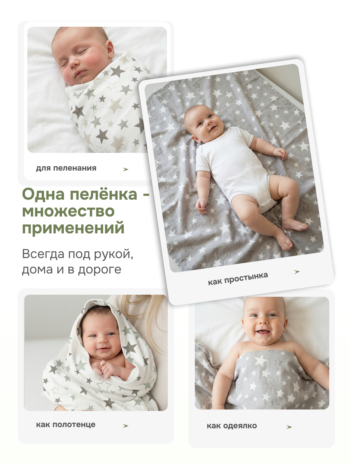 Пелёнка Чудо-Чадо Тренды фланель 85х120 см 2 шт. - фото 4