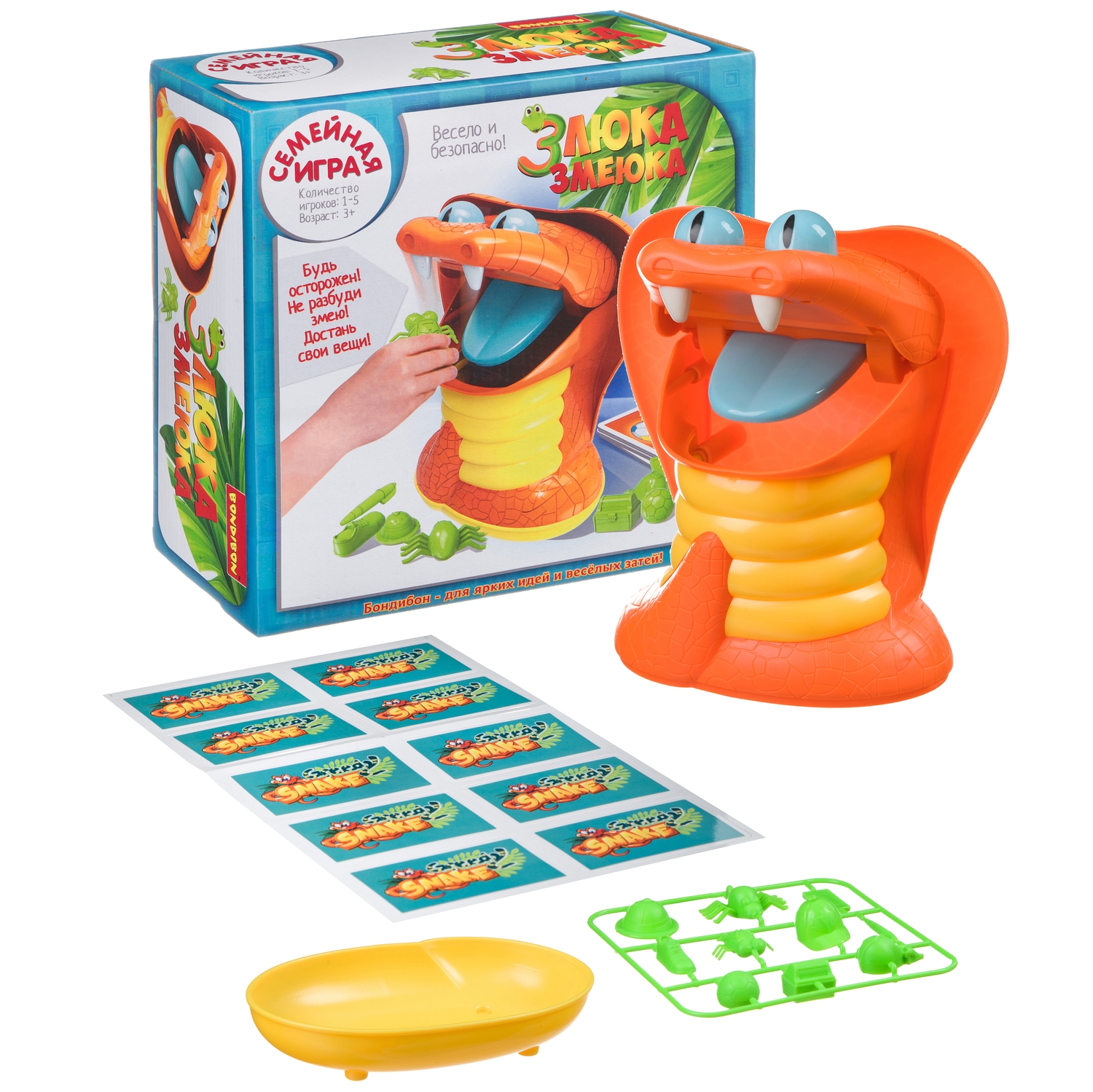 Настольная игра Bondibon для компании Злюка-змеюка - фото 5