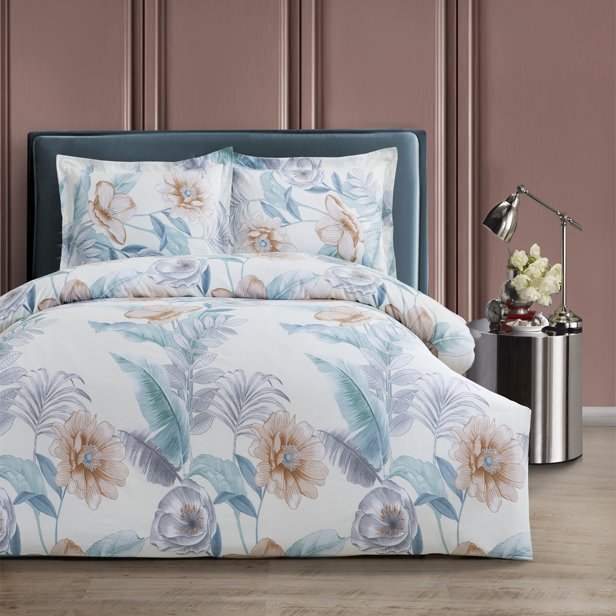 Комплект постельного белья Arya Home Collection Simple Living Cherise двуспальный - фото 1