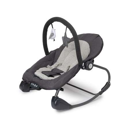 Шезлонг BabyGo Birdy серый