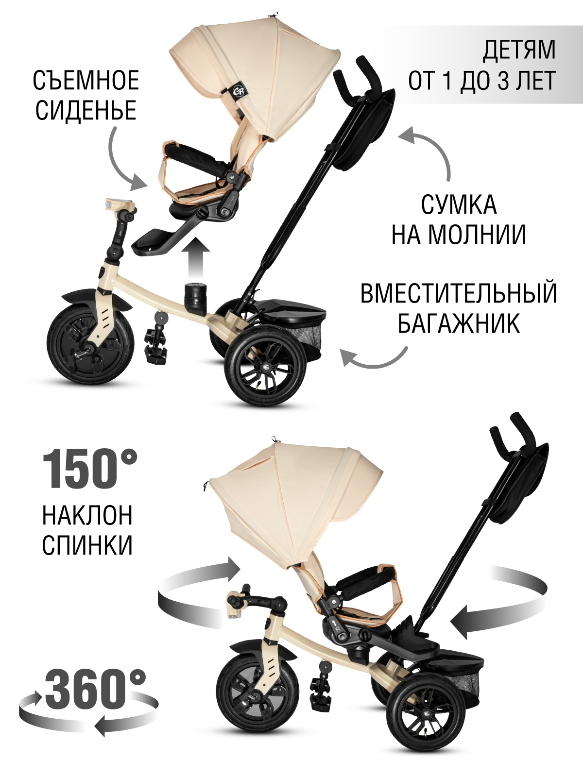 Трехколесный велосипед CITYRIDE - фото 2