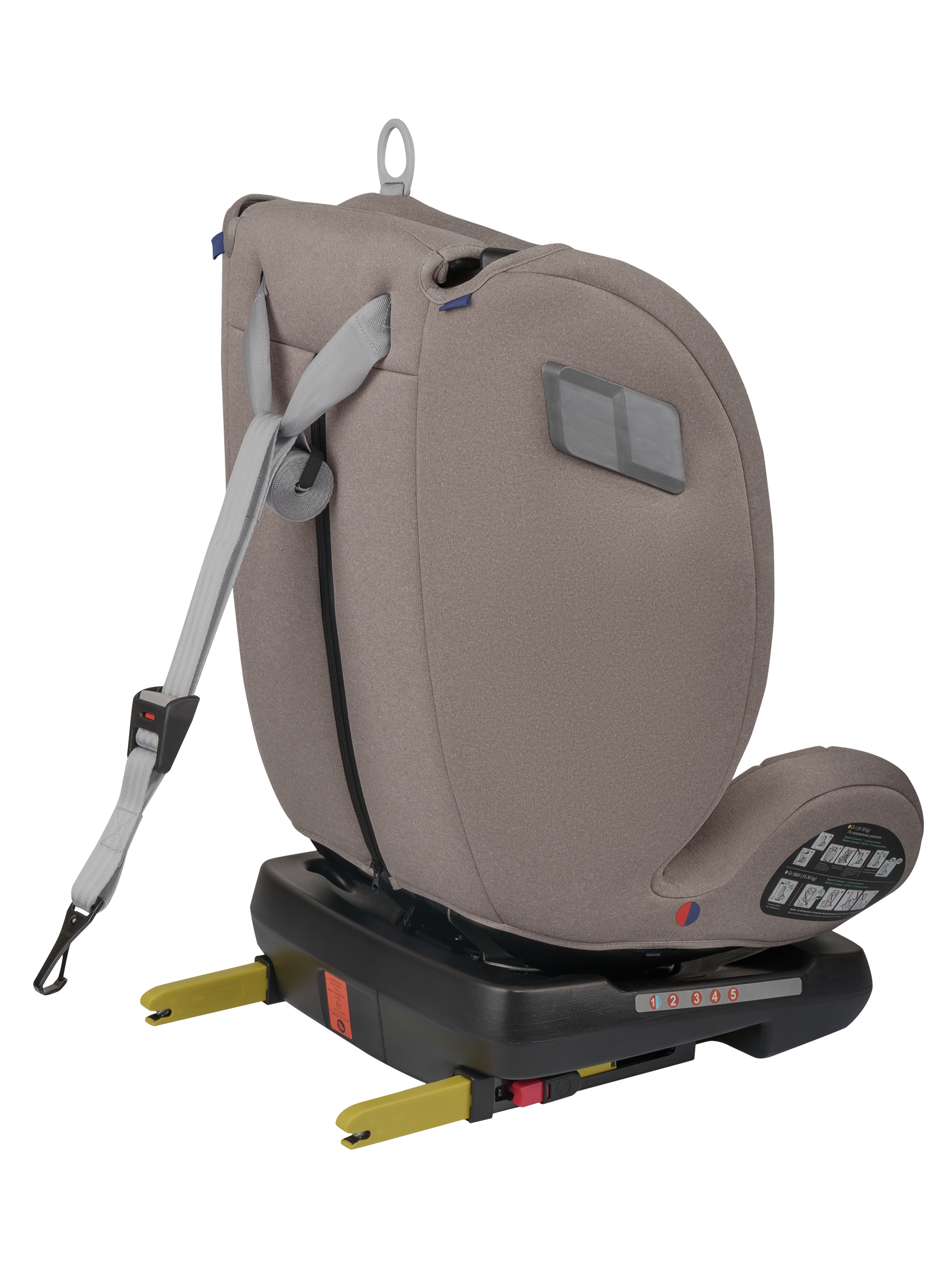 Автокресло Indigo Tourneo S Isofix 0+/1/2/3 (0-36 кг) бежевый - фото 19