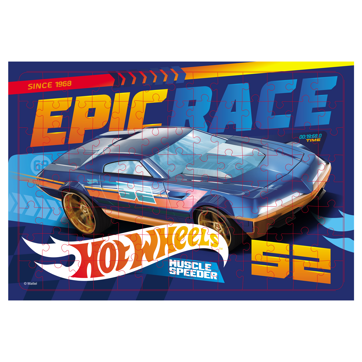 Пазл ORIGAMI Hot Wheels классический в ассортименте - фото 8
