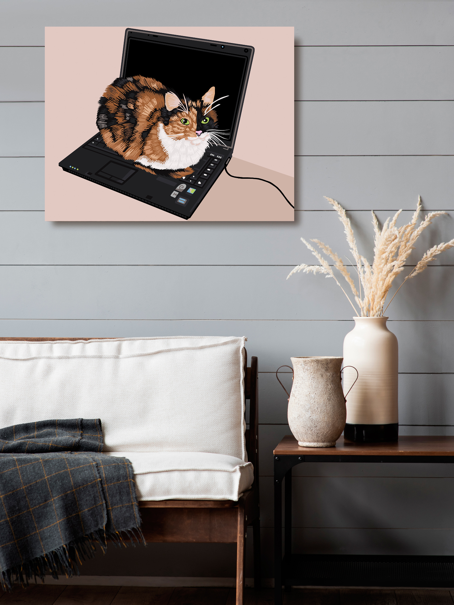 Картина по номерам Art on Canvas Рабочие будни с котиком в ассортименте - фото 3