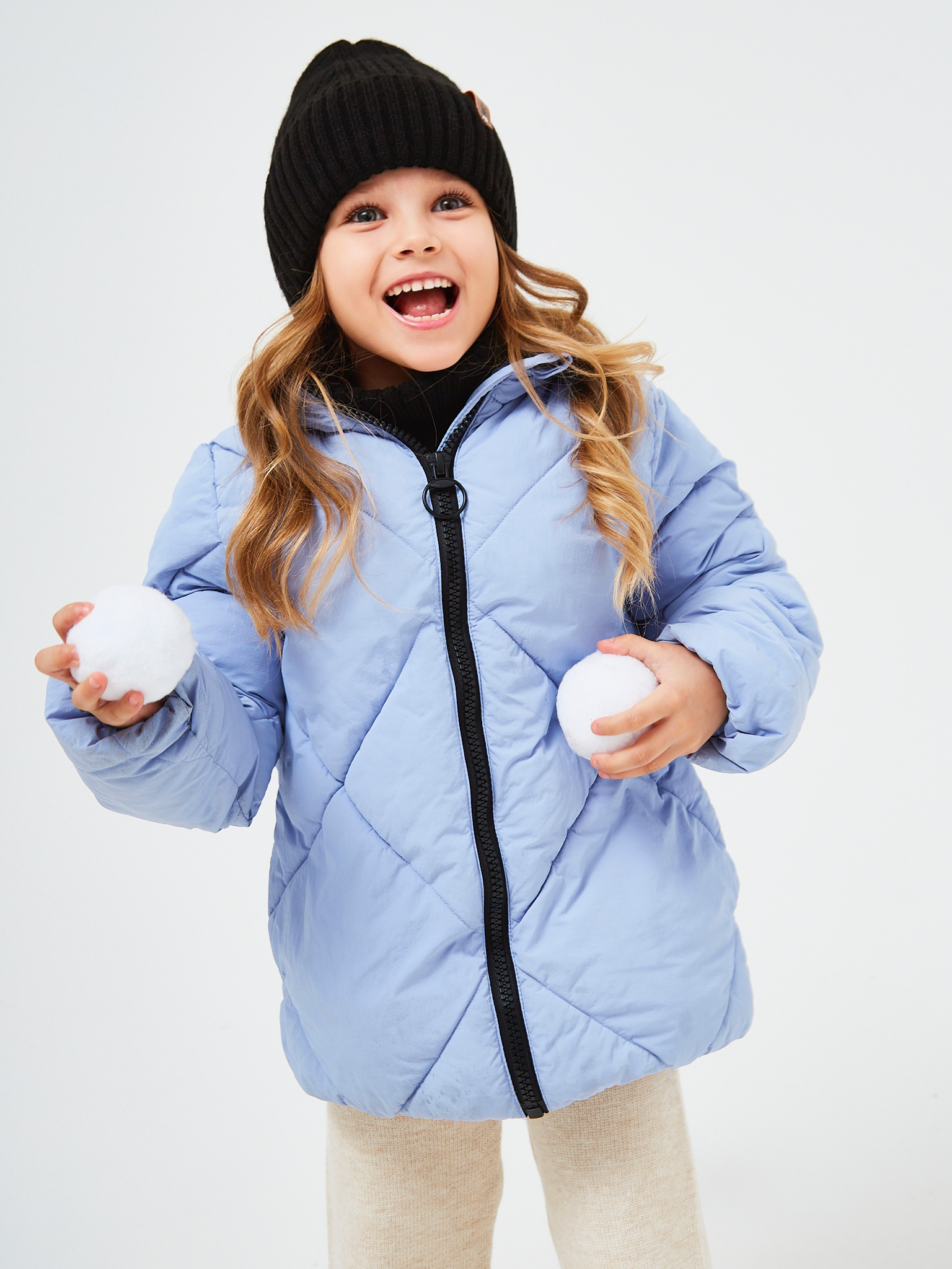 Шапка и снуд NYCkids NYC-H-53-poloski-blackG - фото 15