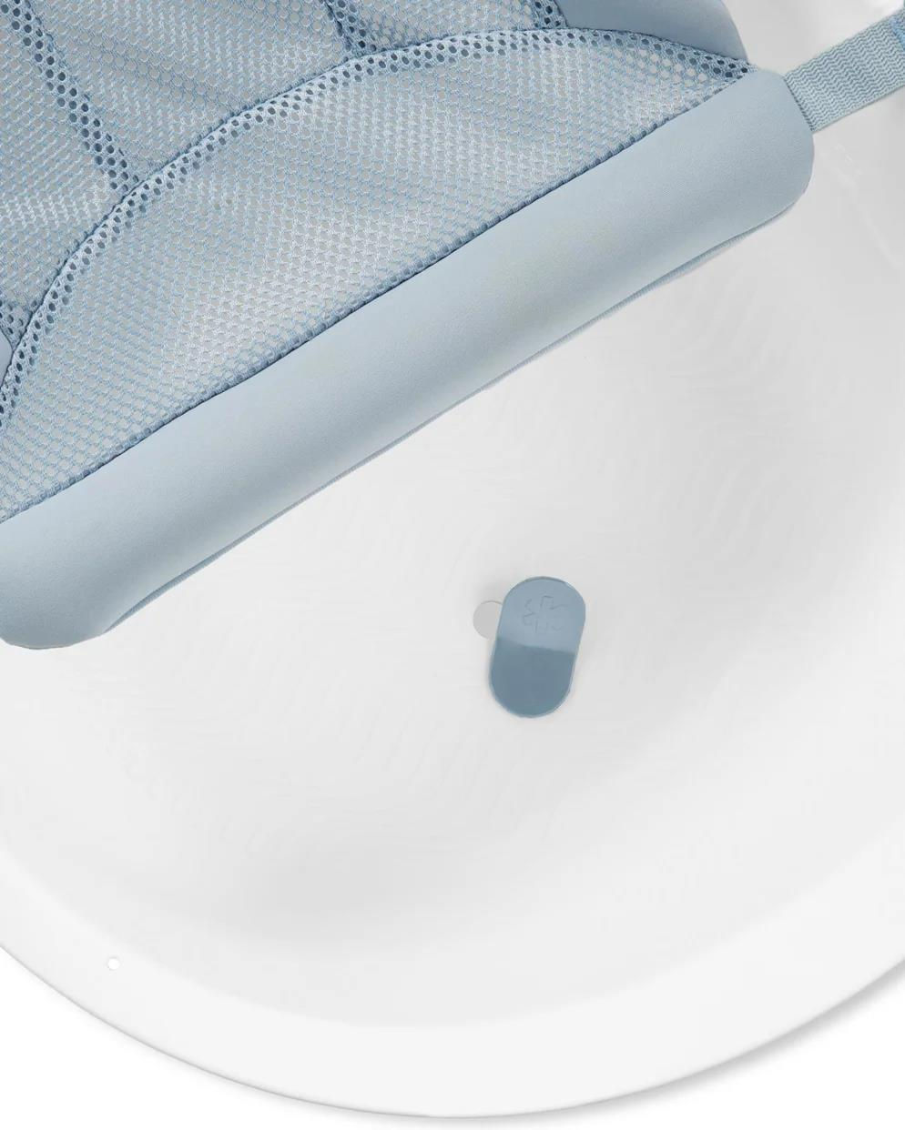 Ванночка Skip Hop для купания новорожденных 4в1 с матрасиком белый - фото 2