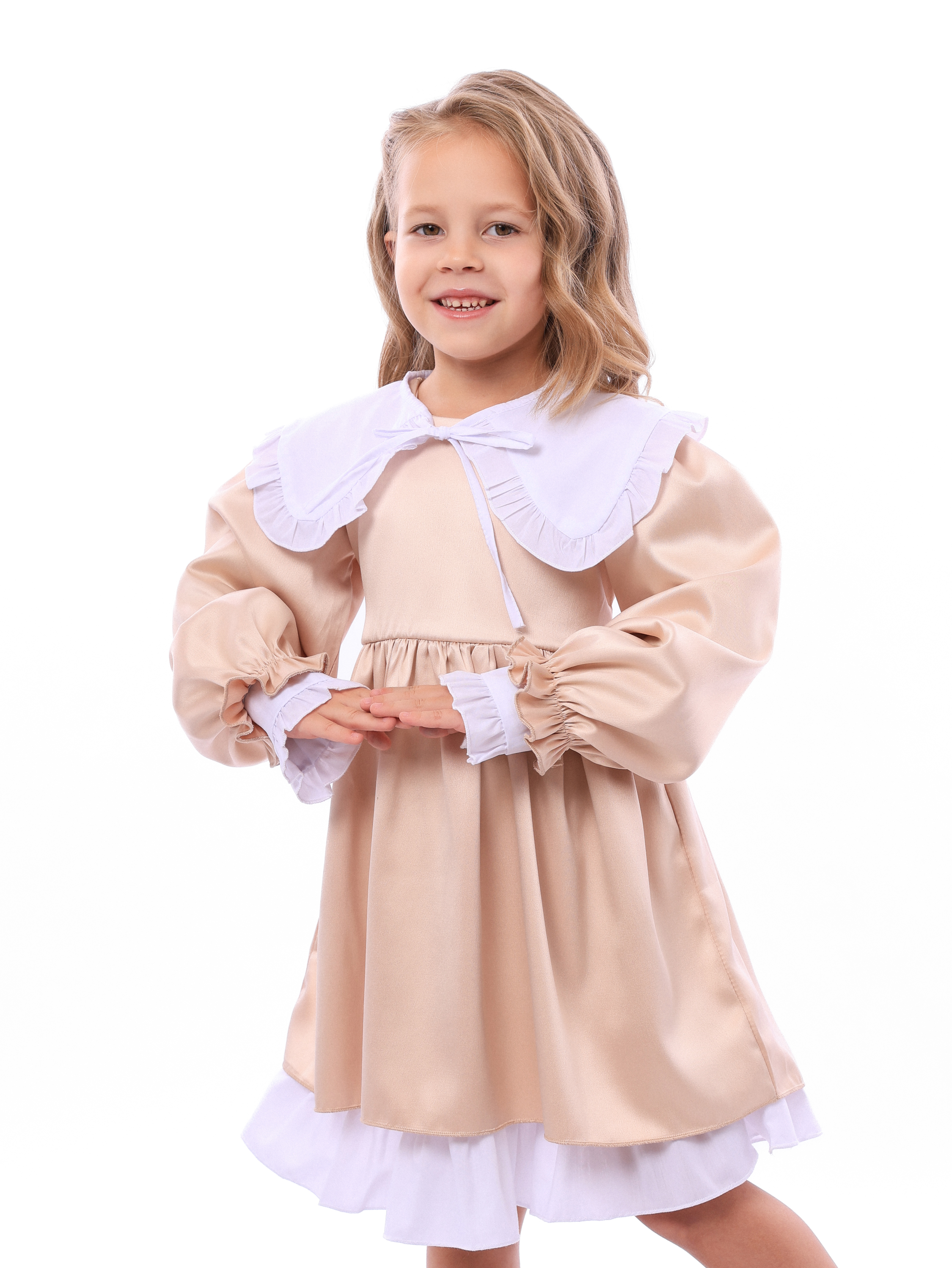 Платье BabyDreams ПП_3/бежатласPrincess - фото 1
