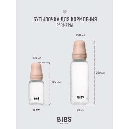 Бутылочка BIBS Classic+ 150 мл 1 шт.