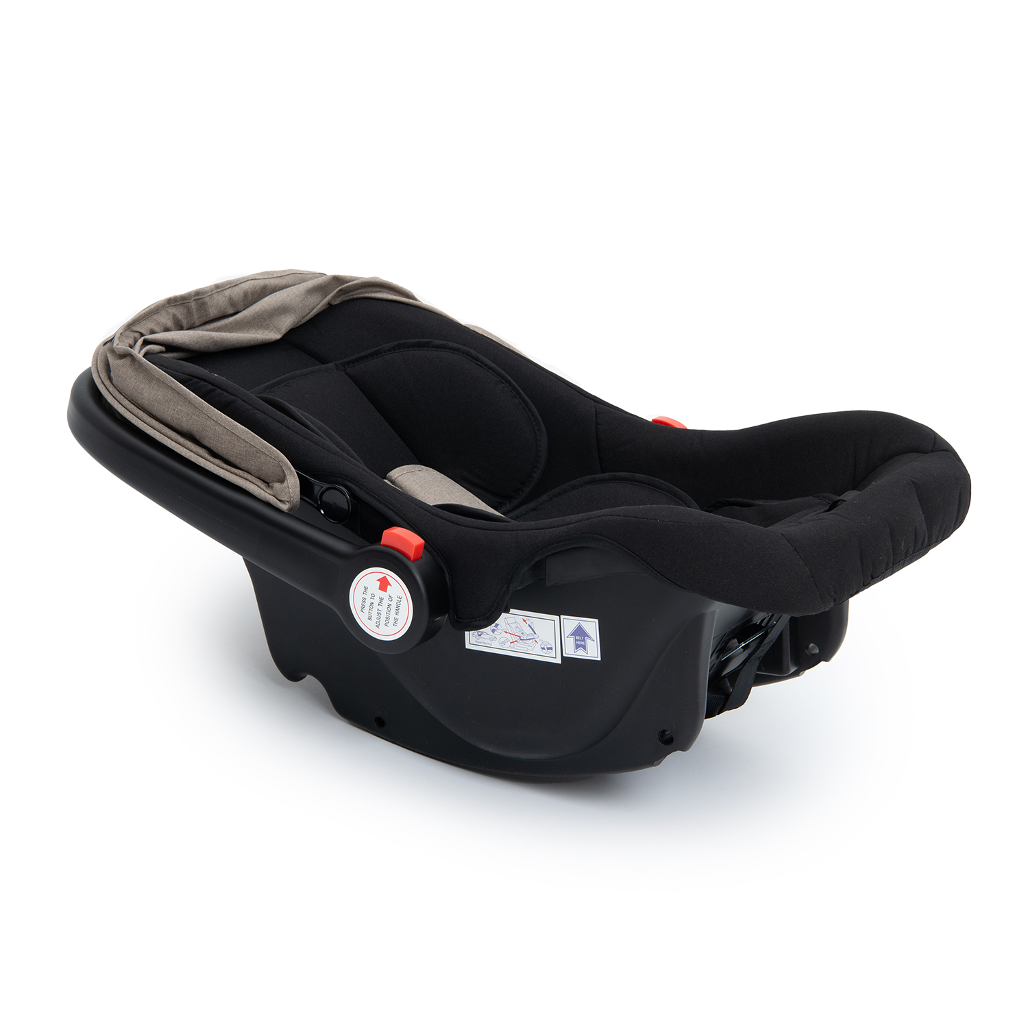 Коляска 3в1 Babyton Flexi Ride Black-Beige - фото 29