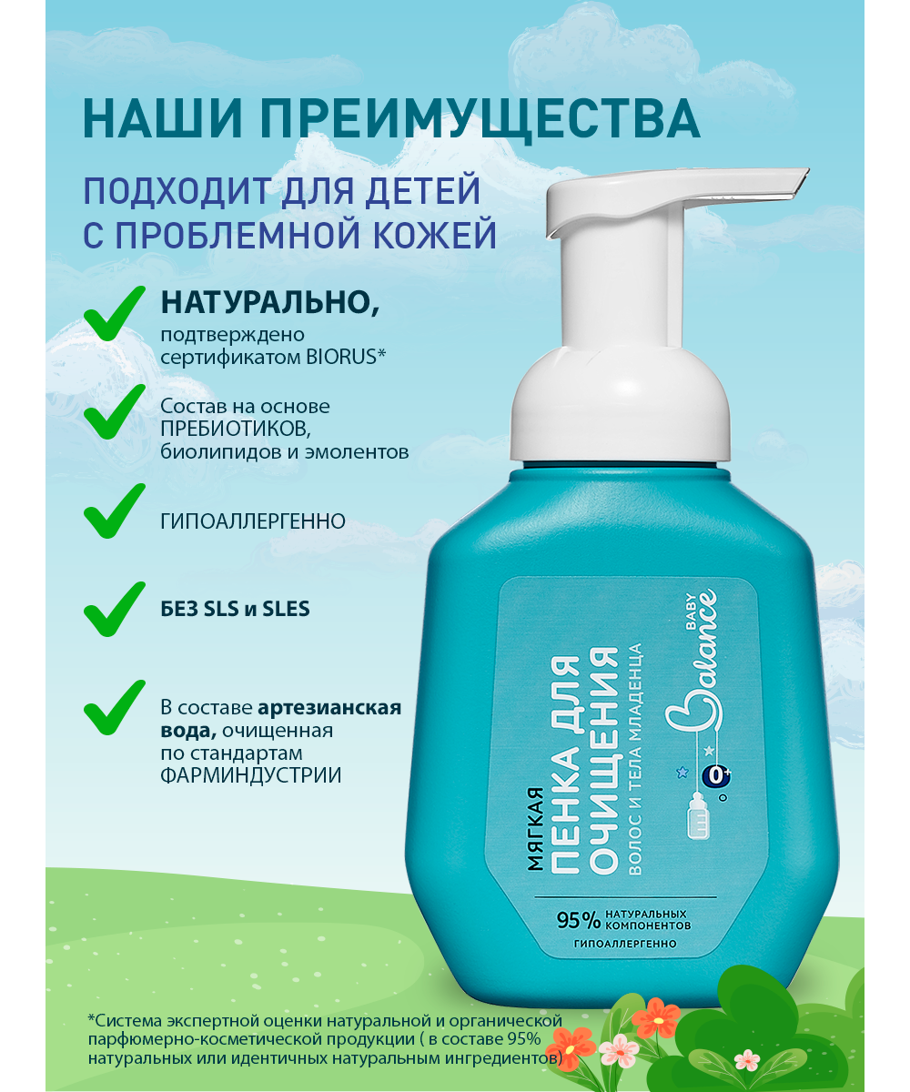 Пенка Baby Balance для волос и тела 250 мл - фото 5