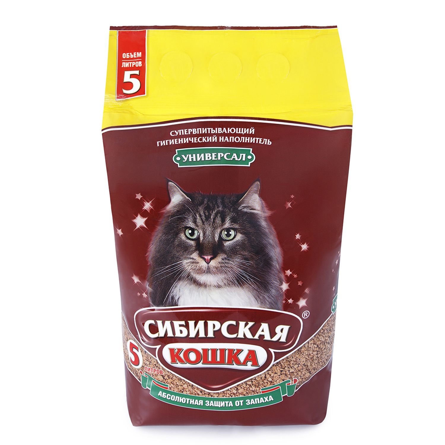 Наполнитель для кошек Сибирская кошка Универсал впитывающий 5л - фото 1