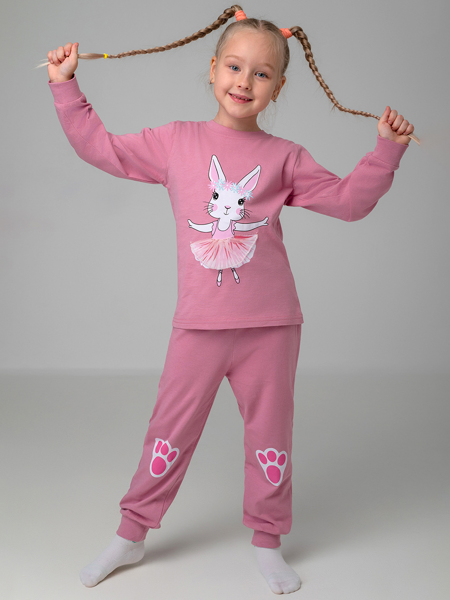 Пижама BONITO KIDS BK0976PJDгрязно.розовый - фото 1