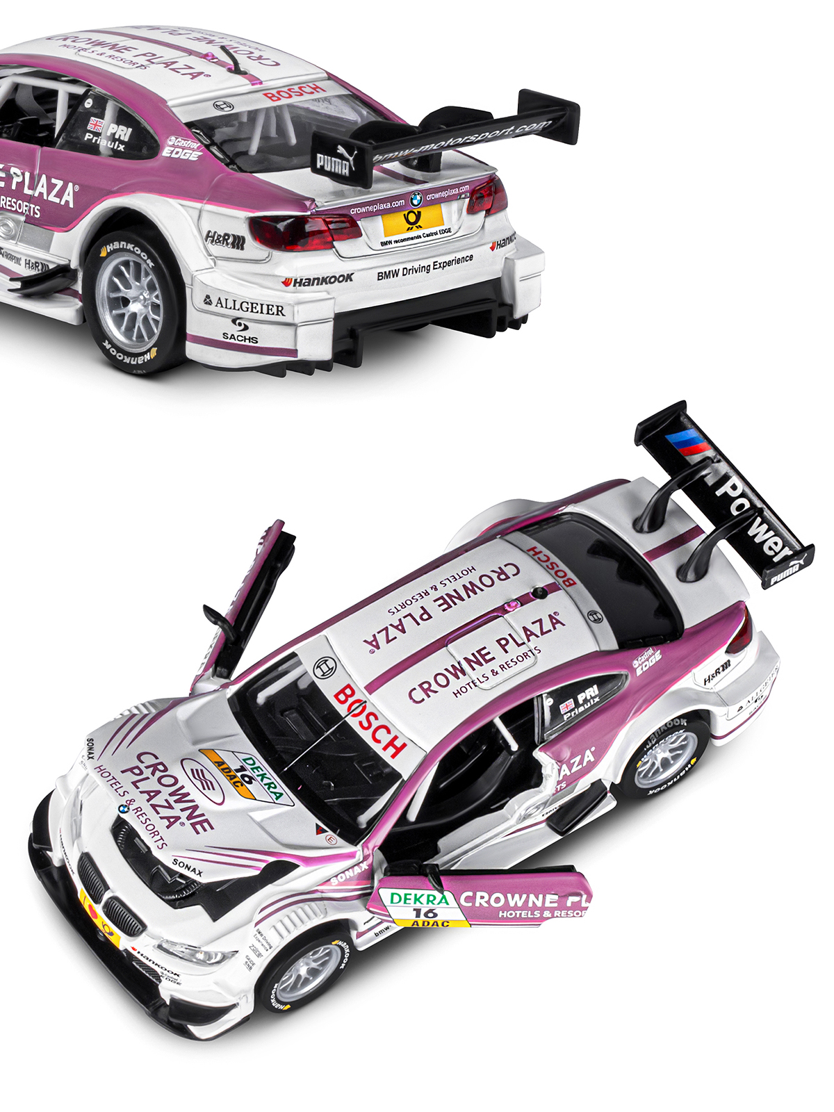 Автомобиль АВТОпанорама BMW M3 DTM 1:32 JB1251304 - фото 9