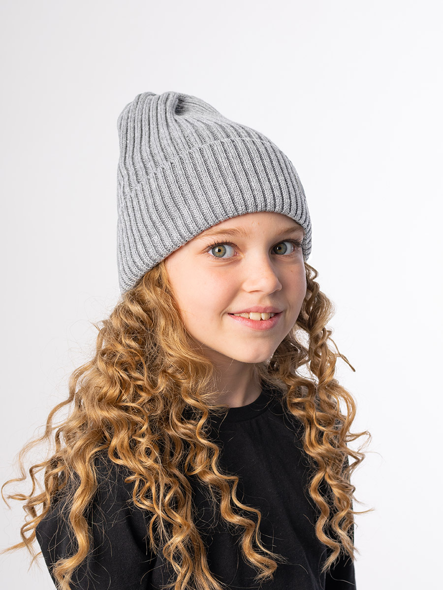 Шапка UKI KIDS 14spr23-054сер - фото 2