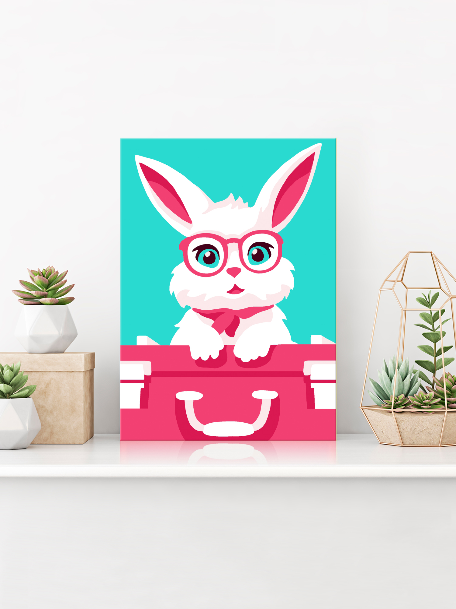 Картина по номерам Hobby Paint Стильный зайчонок в ассортименте - фото 3