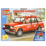 Конструктор Город мастеров LADA-2104 пожарная служба блочный
