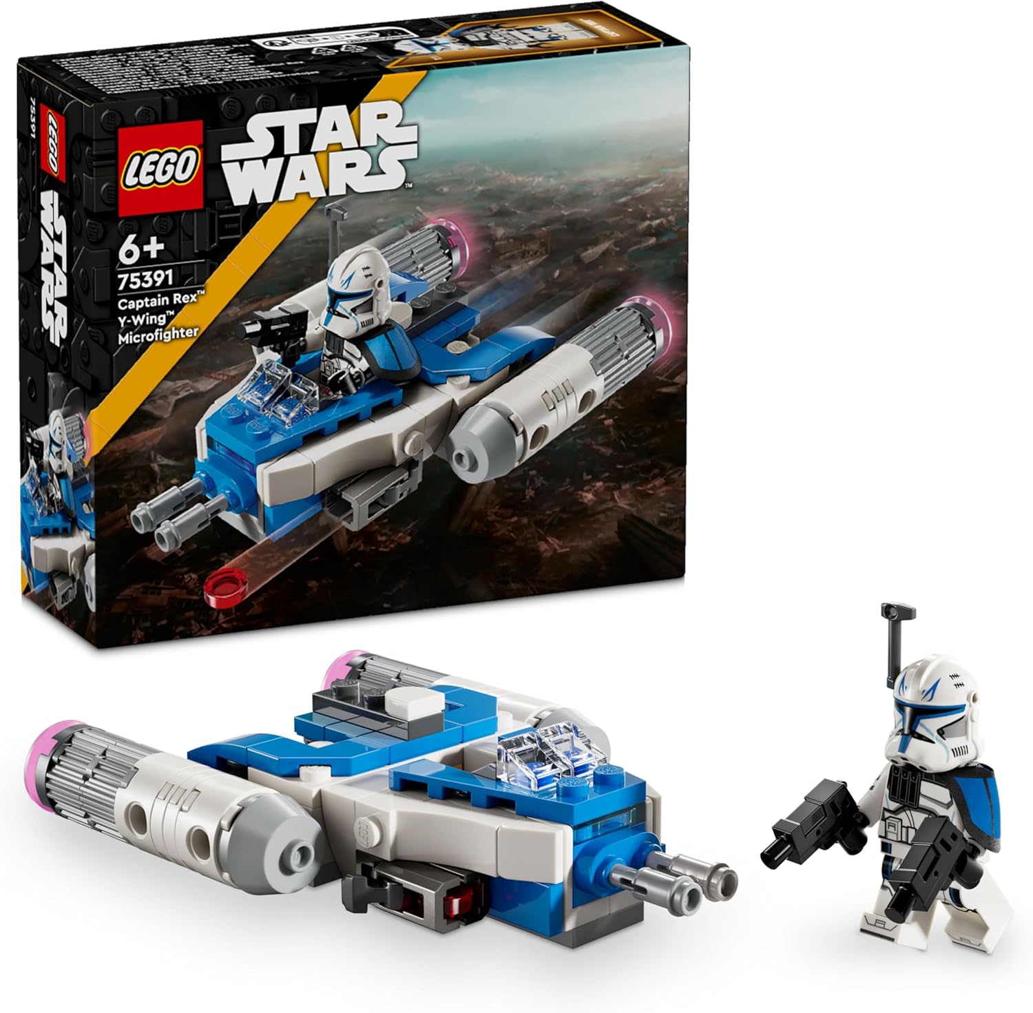 Конструктор LEGO Star Wars Y-Wing Капитан Рекс блочный - фото 1