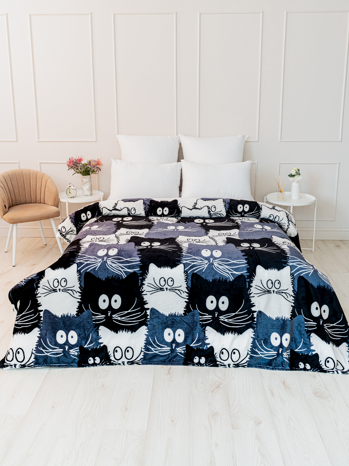 Плед PAVLine Аэро Софт Коты компания 200 x 220 см - фото 2