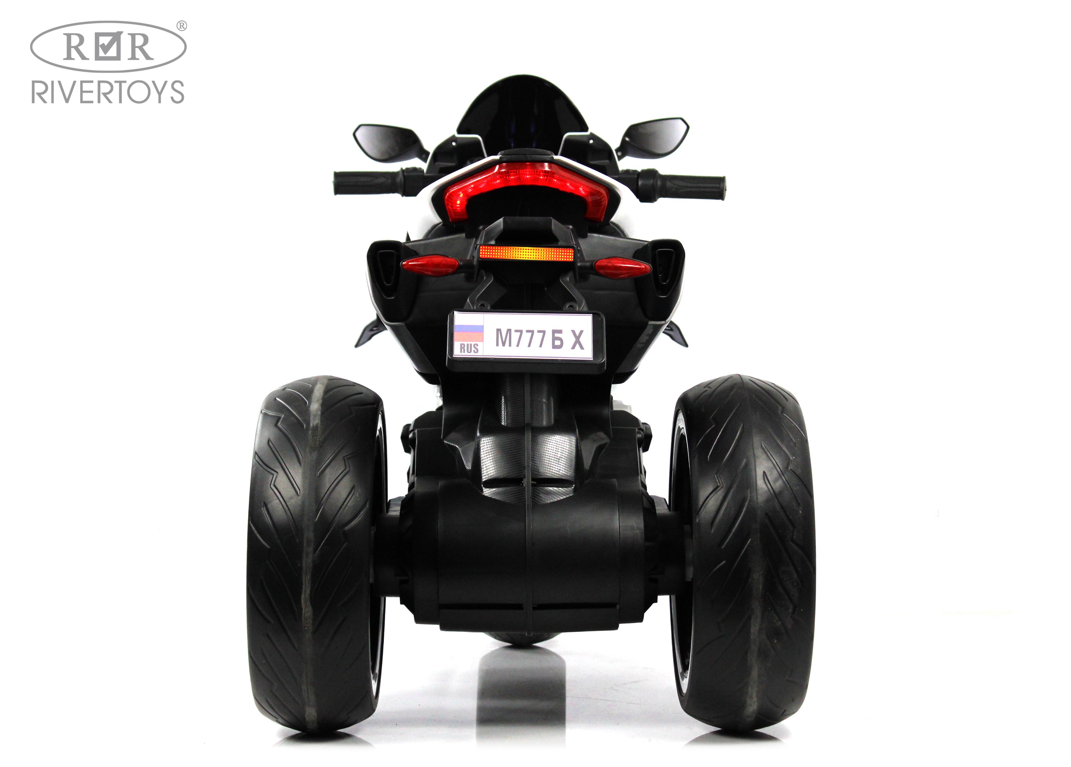 Электромотоцикл RIVERTOYS М777БХ-WHITE - фото 21