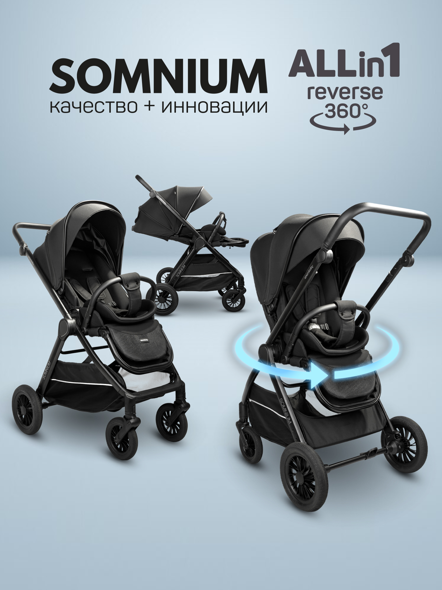 Коляска прогулочная Amarobaby Somnium - фото 1