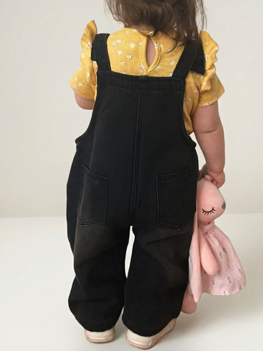 Полукомбинезон iUkoworld Джинсовый полукомбинезон детский утепленный - фото 5