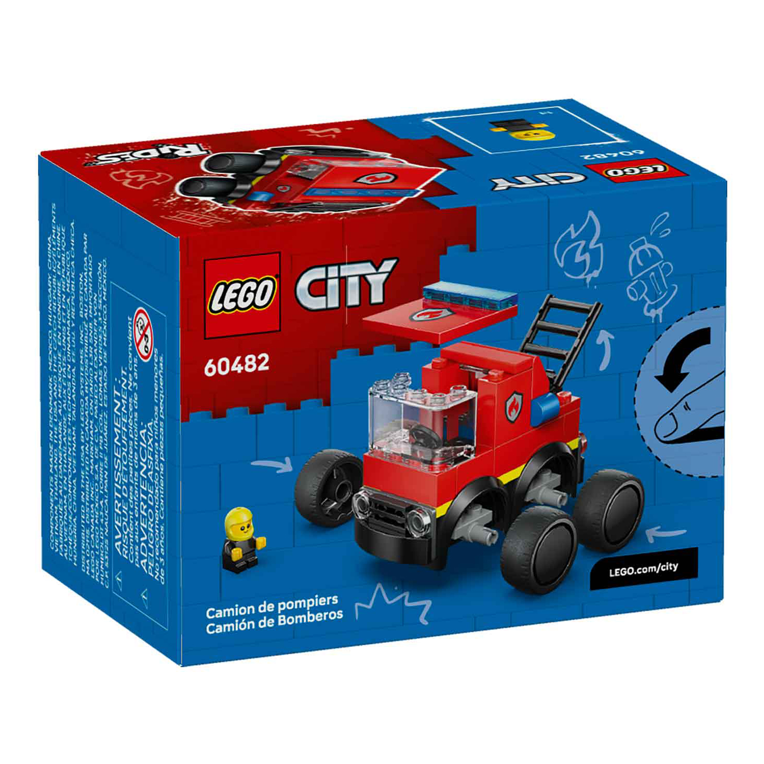 Конструктор LEGO City Пожарная машина 67 дет. - фото 3