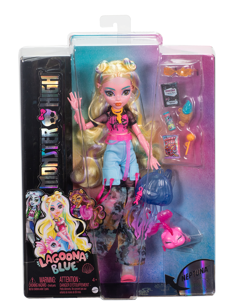 Кукла модельная Monster High HXH75 Лагуна Блю Монстер Хай высота 27 см HXH75 - фото 4