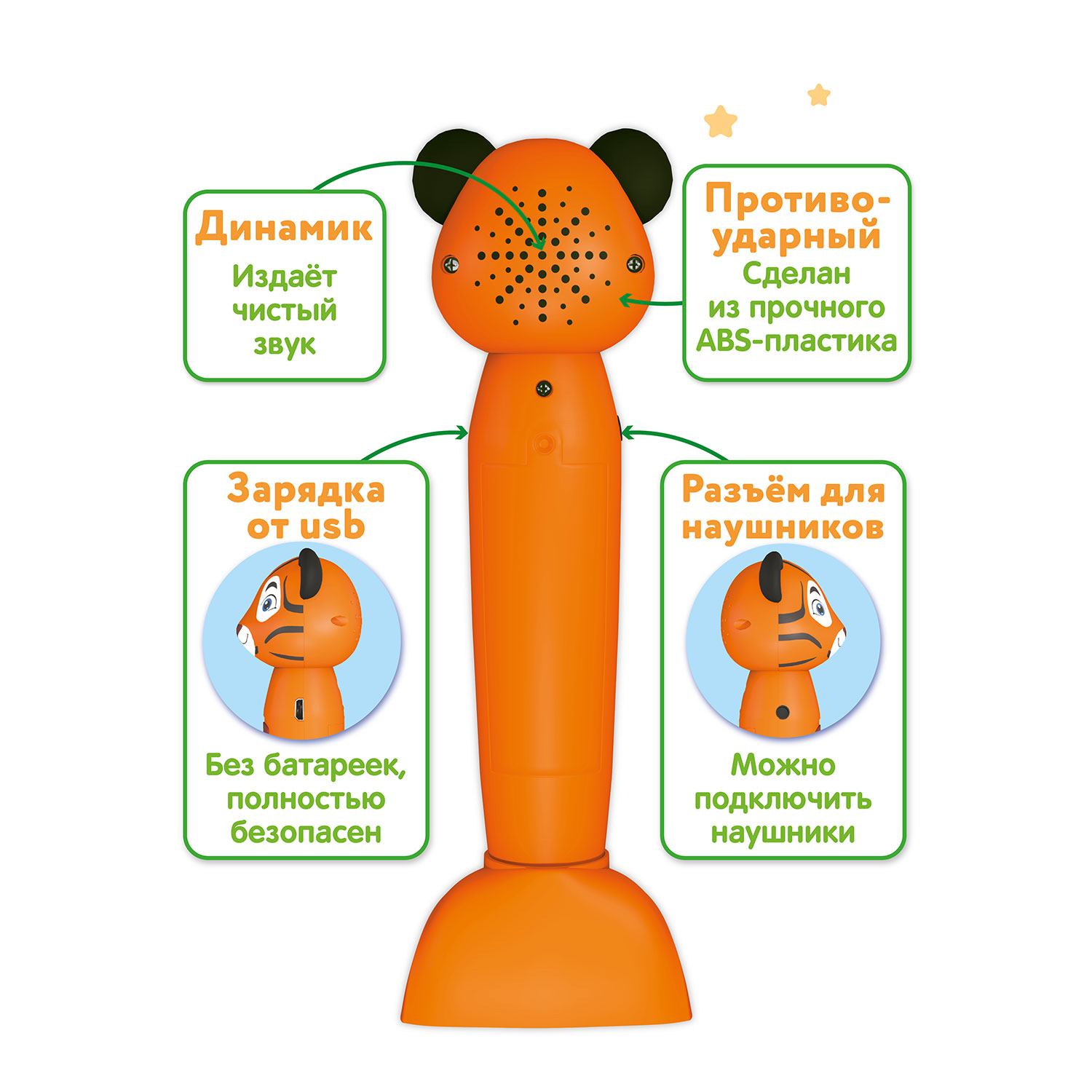 Игрушка BertToys Тигренок - фото 12