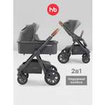Коляска 2в1 Happy Baby MOMMER PRO серый
