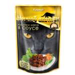Корм для кошек Ночной охотник курица кусочки в соусе 100г