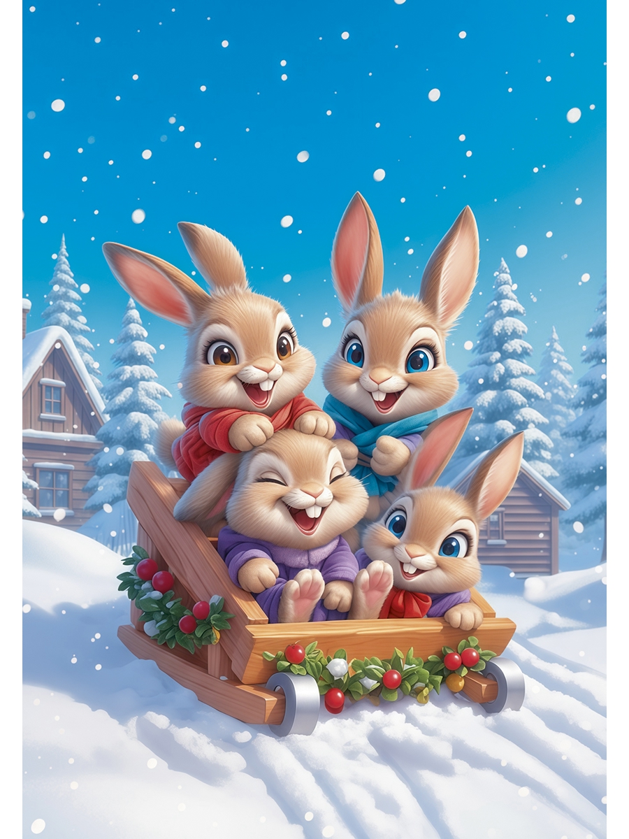 Блокнот Prof-Press Новогодние зверушки 32 лист. - фото 24