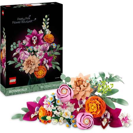 Конструктор LEGO Botanicals Букет розовых цветов блочный