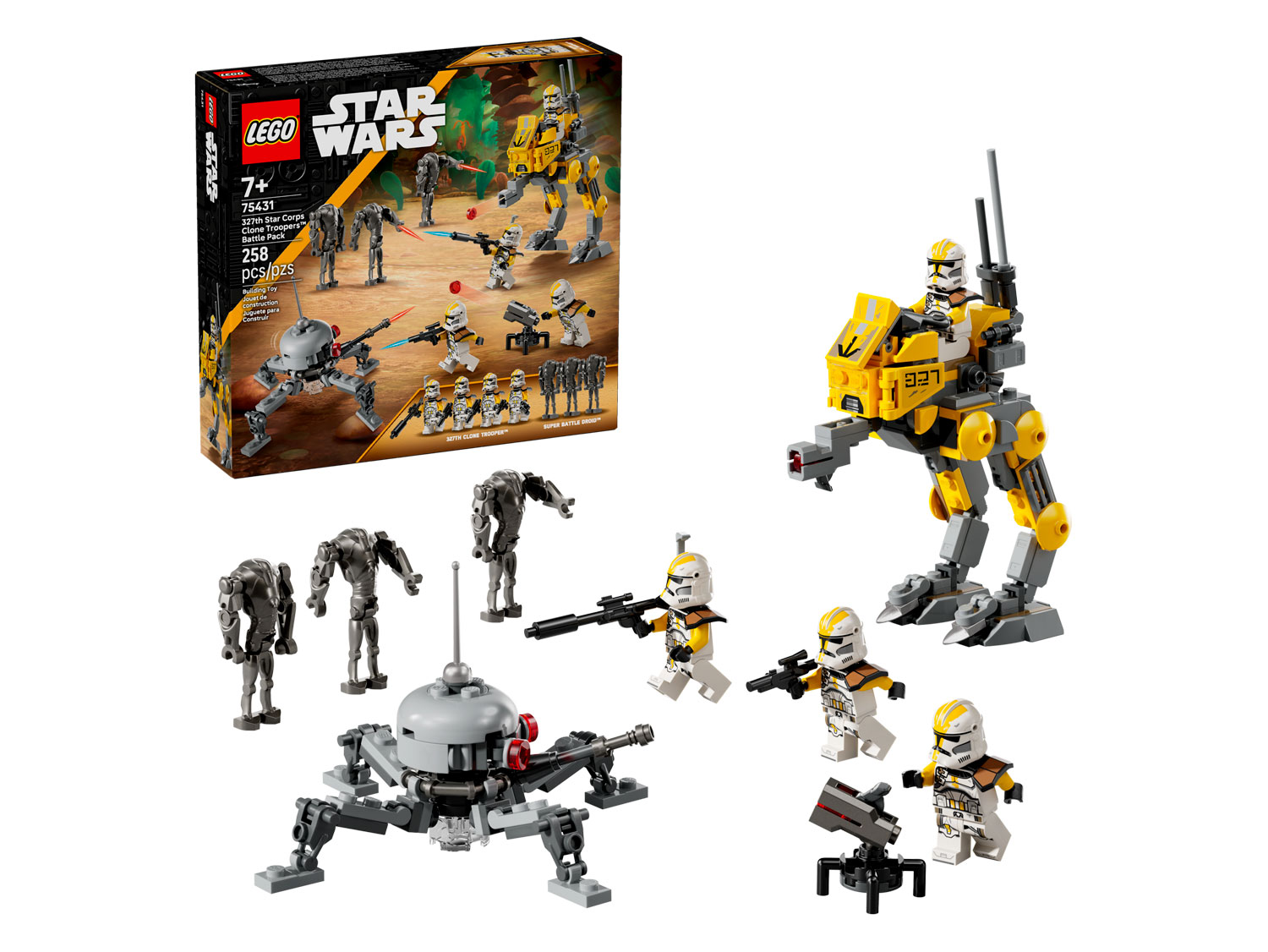 Конструктор LEGO Star Wars Боевой набор клонов 258 дет. - фото 1