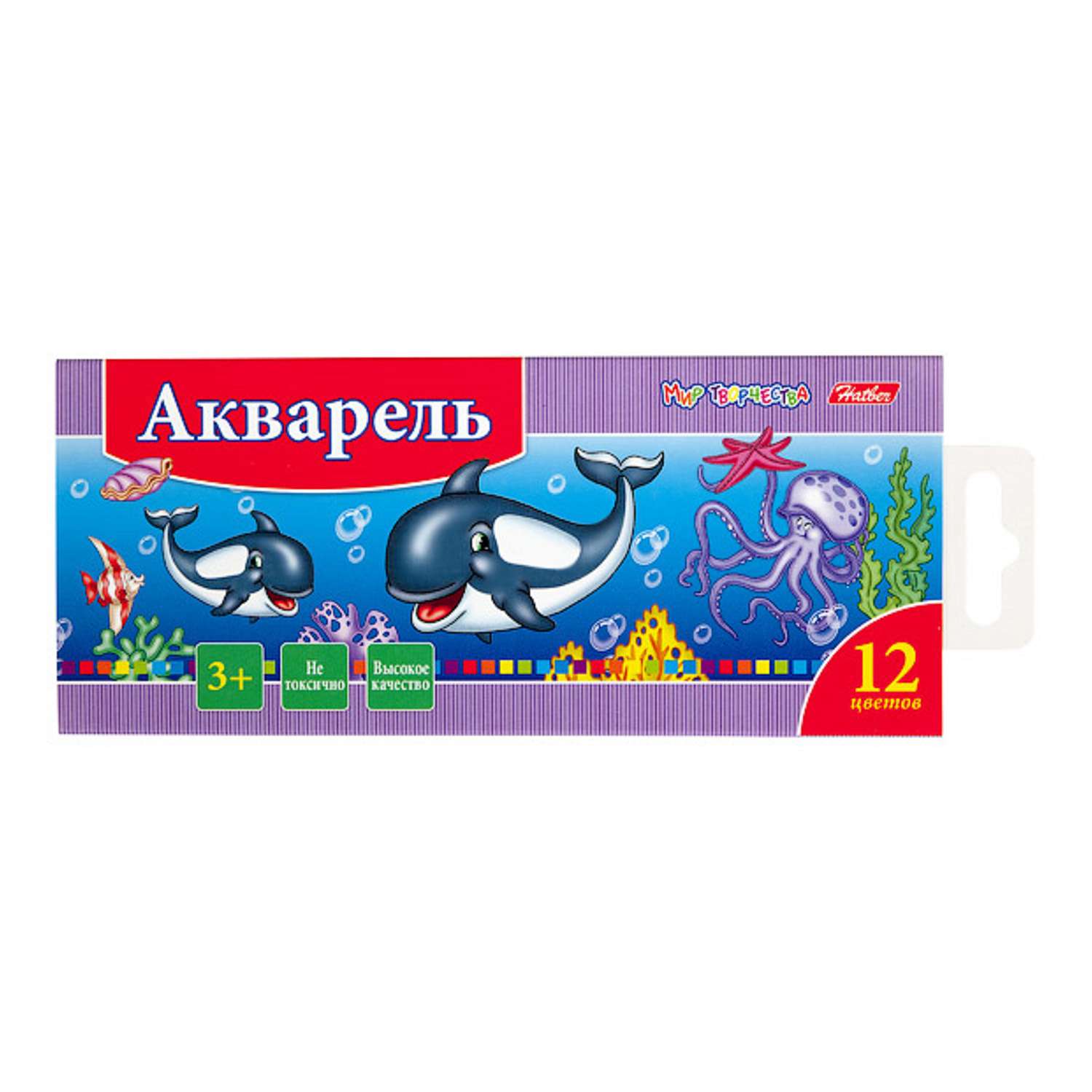 Краски акварель Hatber 12 цв. - фото 1