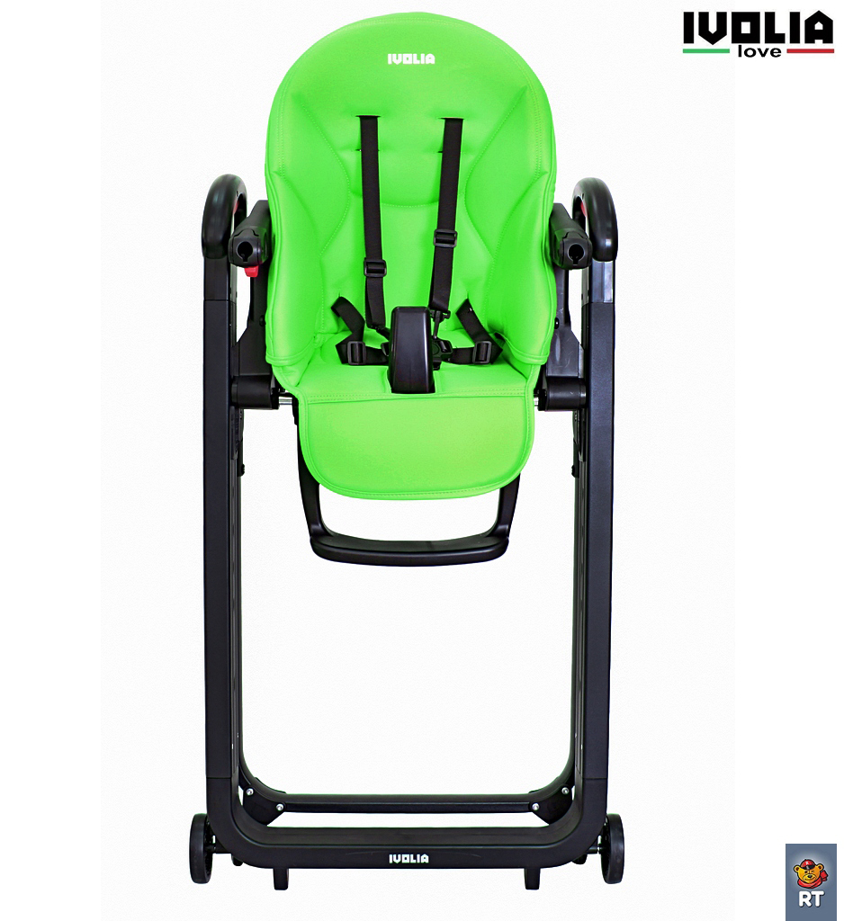 Стульчик для кормления Ivolia LOVE 02 4 колеса green трансформер - фото 11