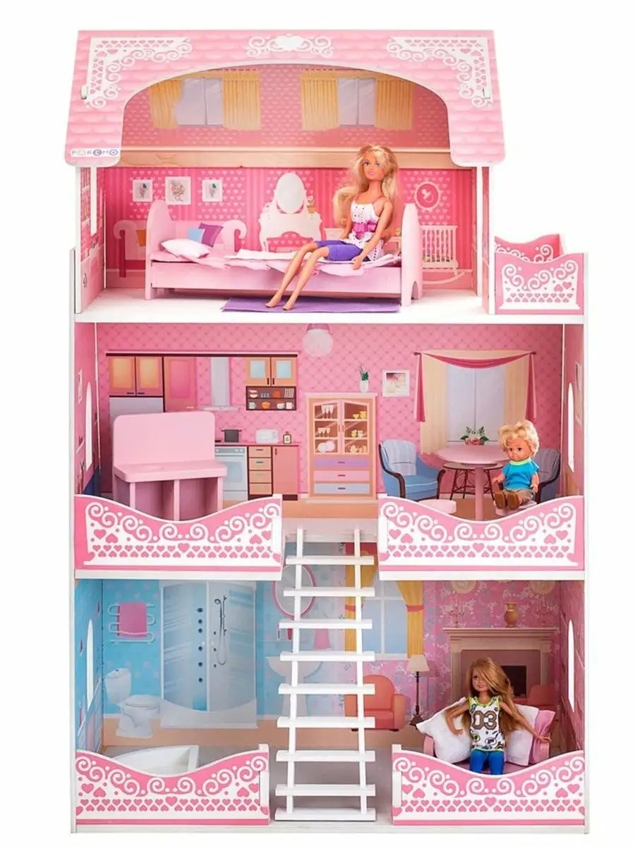 Домик для кукол PAREMO 90 см с мебелью PD318-07 - фото 10