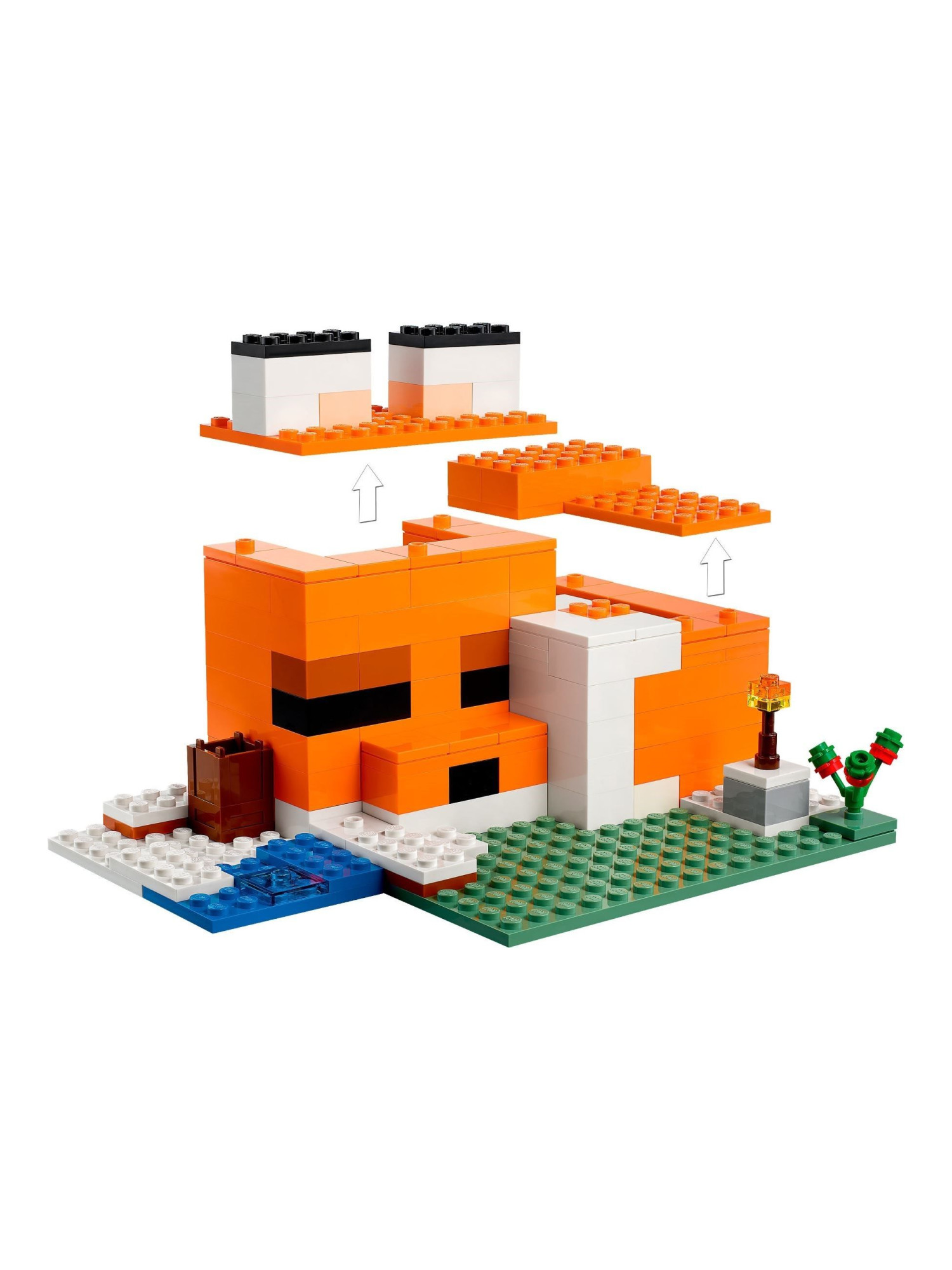 Конструктор LEGO Minecraft Лисья хижина 193 дет. - фото 4