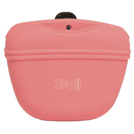 Сумочка для лакомств Zoo One силиконовая с магнитным замком Красная