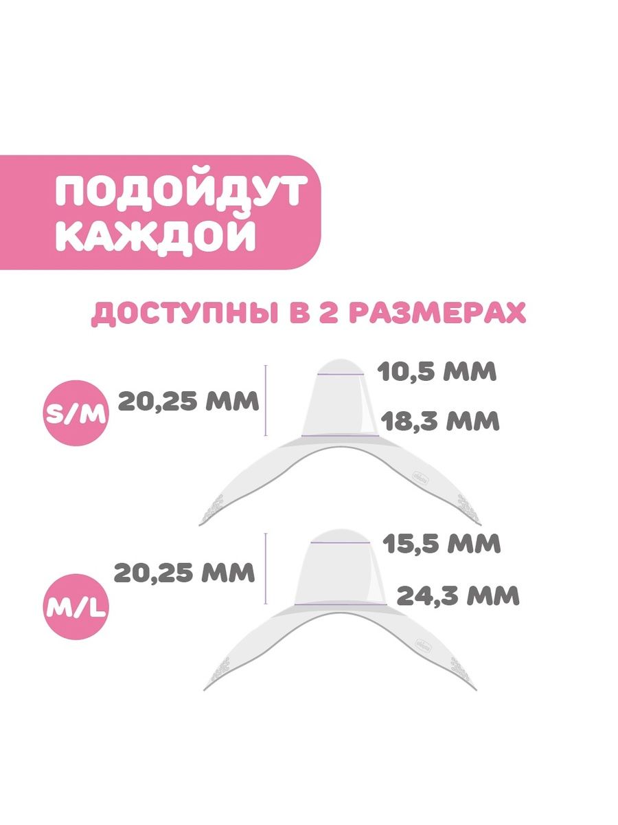 Накладка для кормления Chicco средние-большие - фото 8
