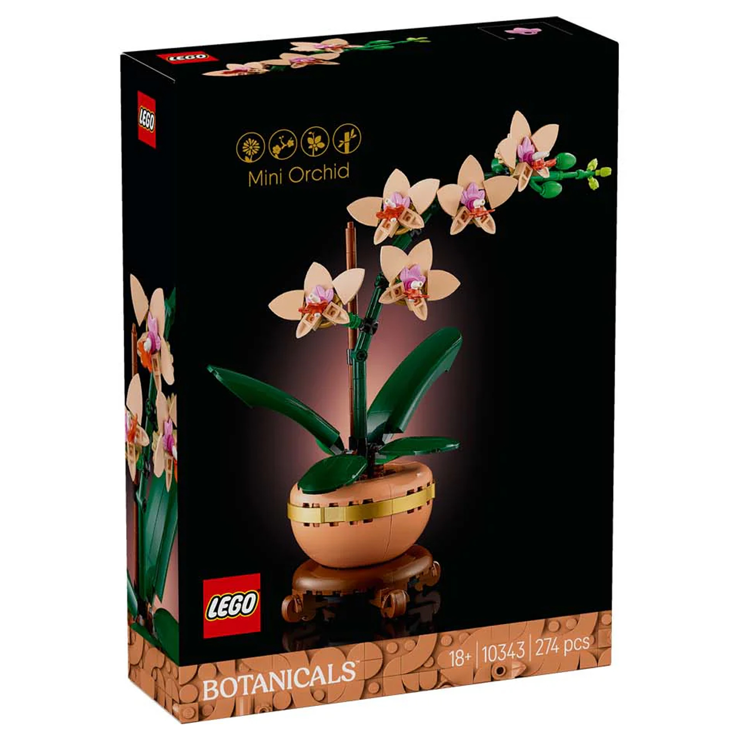 Конструктор LEGO Botanicals Орхидея Мини 274 дет. - фото 2